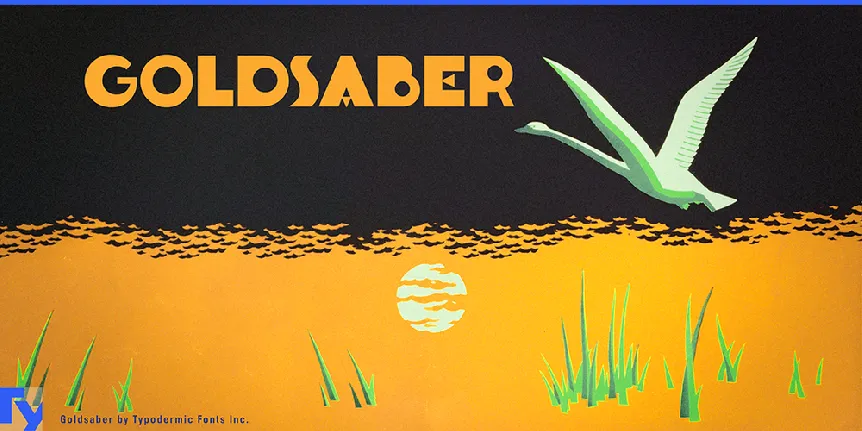 Goldsaber font