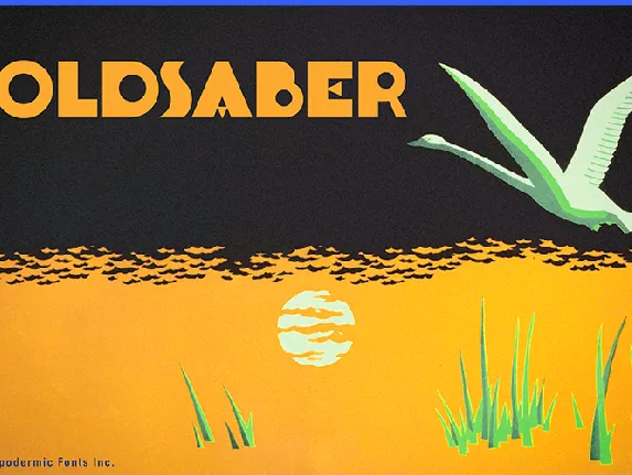 Goldsaber font