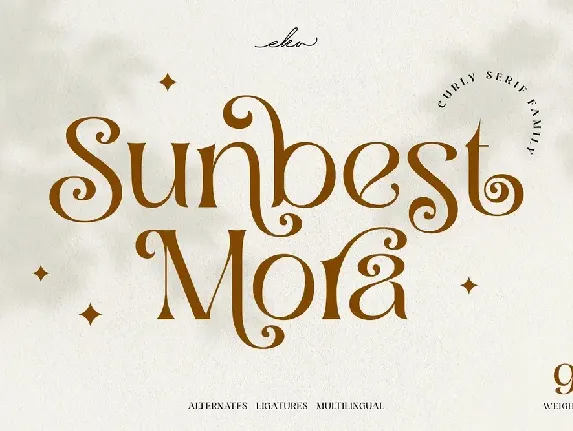 Sunbest Mora font