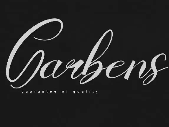 Garbens font