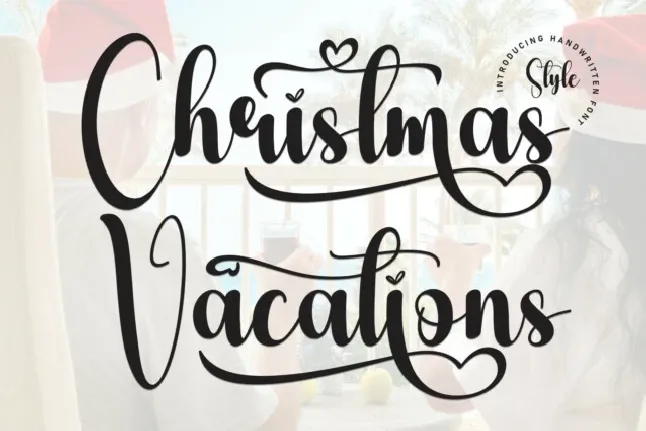 Christmas Vacations Script font