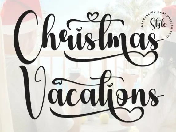 Christmas Vacations Script font