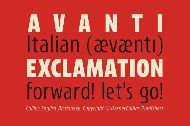 Avanti font