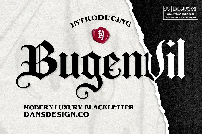 Bugenvil font