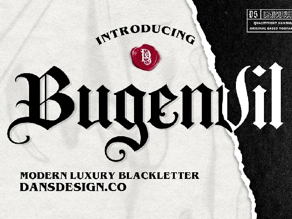 Bugenvil font