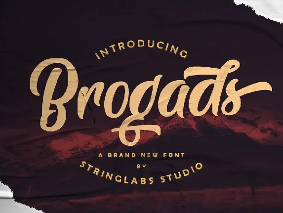 Brogads font