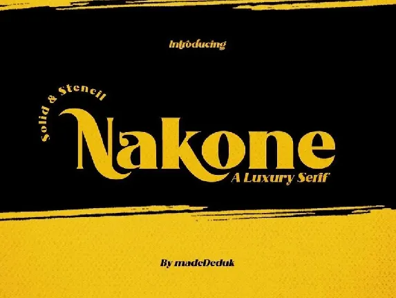 Nakone font