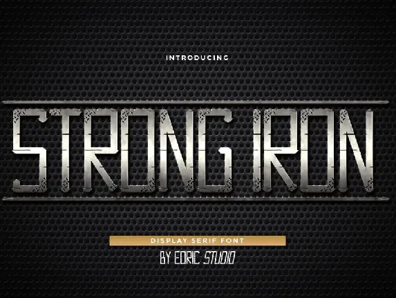 Strong Iron Demo font