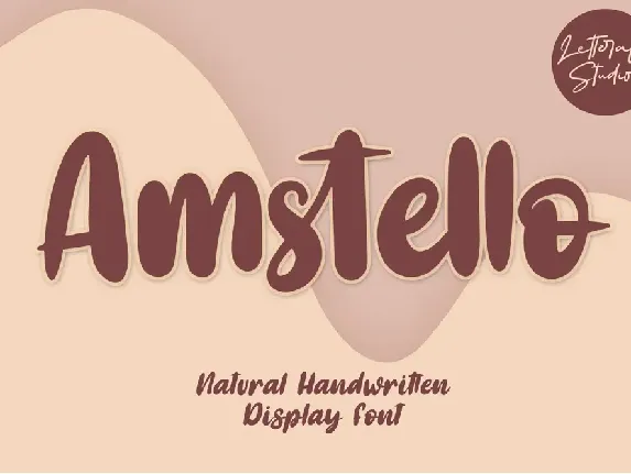 Amstello - Personal Use font