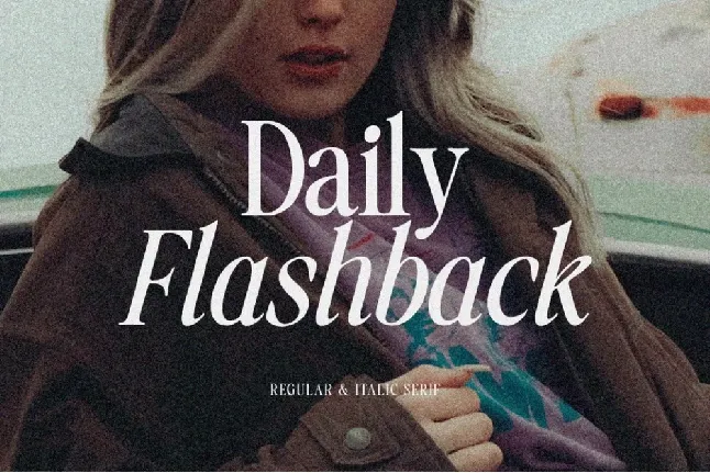 Daily Flashback font