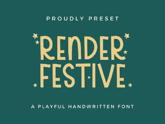 Render Festive font