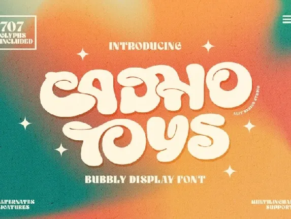 Cadho Toys font