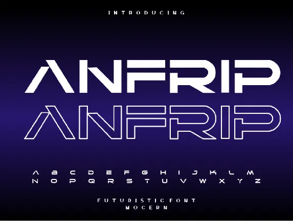 Anfrip font