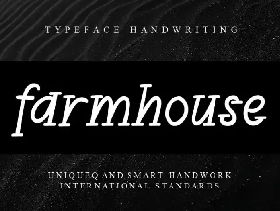 Farmhouse Display font