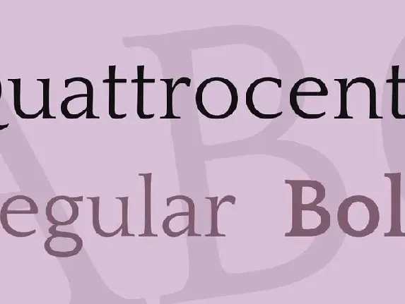 Quattrocento font