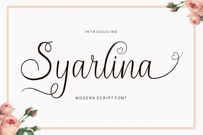 Syarlina Script font