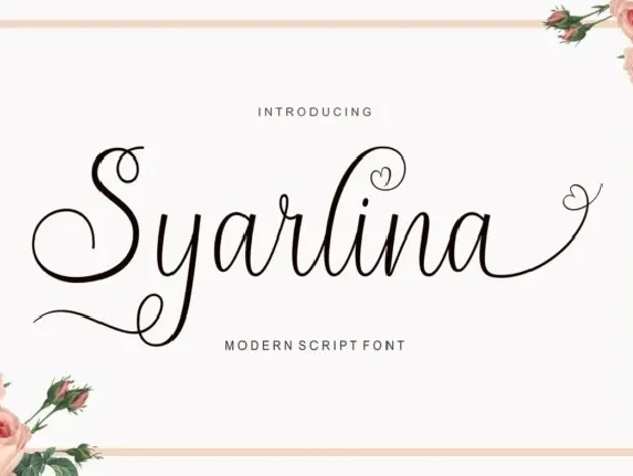 Syarlina Script font