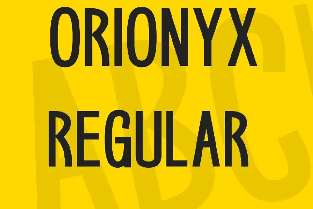 Orionyx font