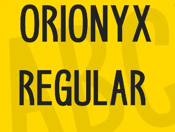 Orionyx font