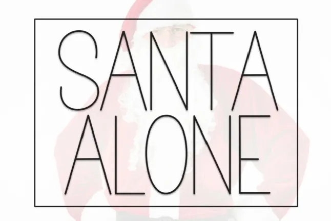 Santa Alone Display font