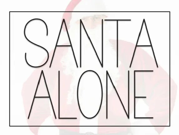 Santa Alone Display font