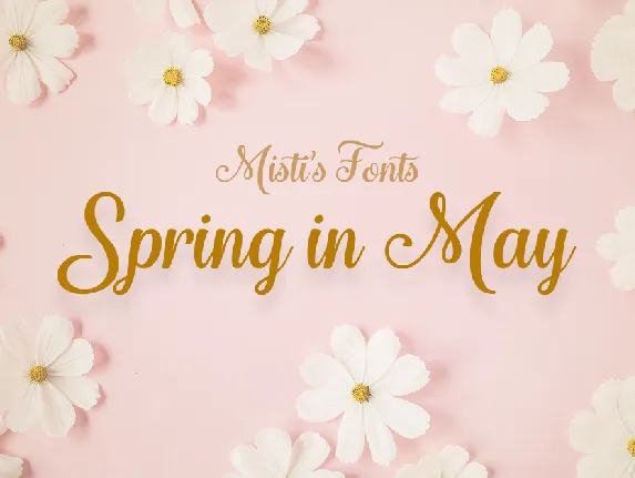 Spring in May font