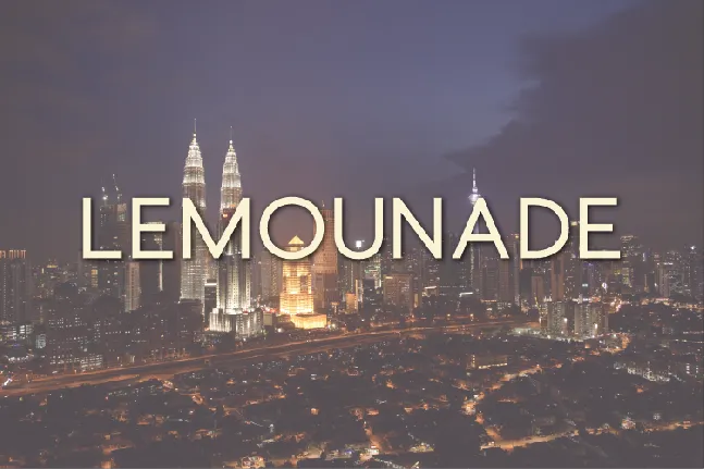 Lemounade font