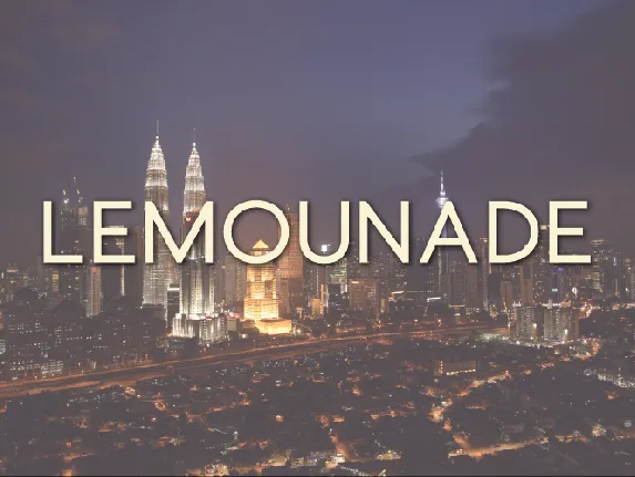 Lemounade font