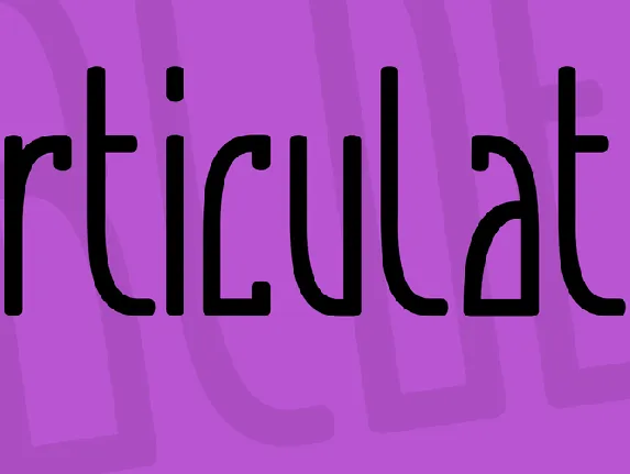 Articulate font