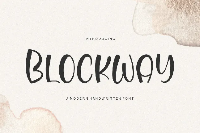 Blockway font