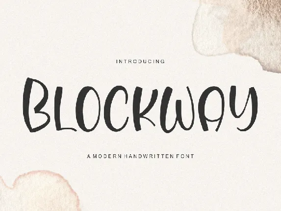 Blockway font