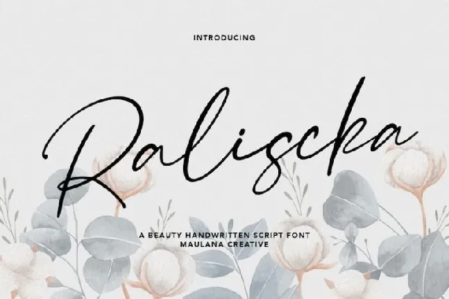 Raliscka font