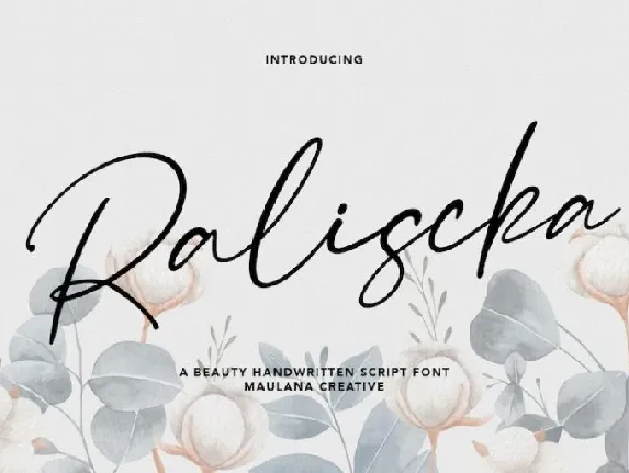 Raliscka font