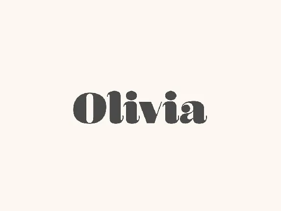 Olivia Sans font