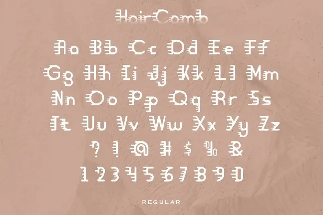 Hair Comb Demo font