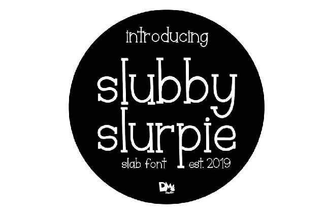 Slubby Slurpie font