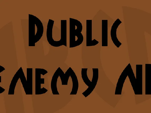 Public Enemy NF font