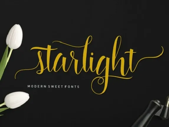 Starlight Calligraphy Typeface font