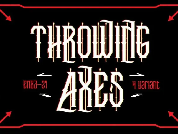 Throwing Axes font