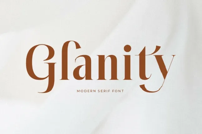 Glanity font