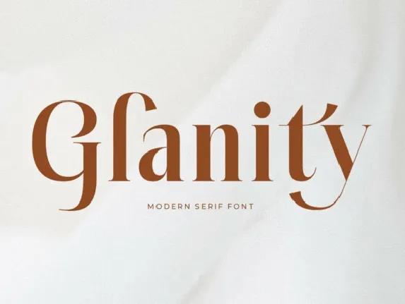 Glanity font