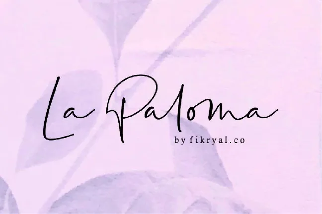 La Paloma font