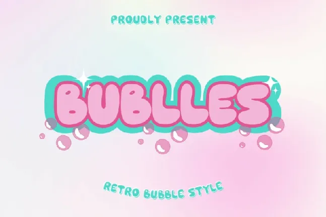 Bublles font