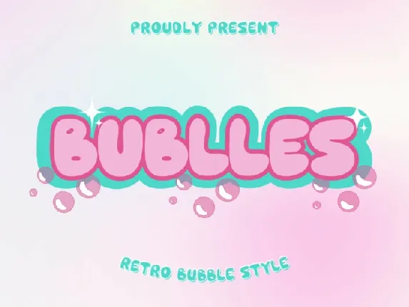 Bublles font