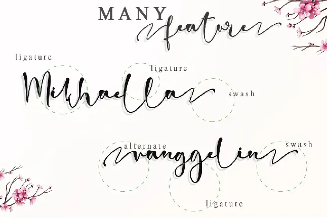 Romantic Blossom - personal use font