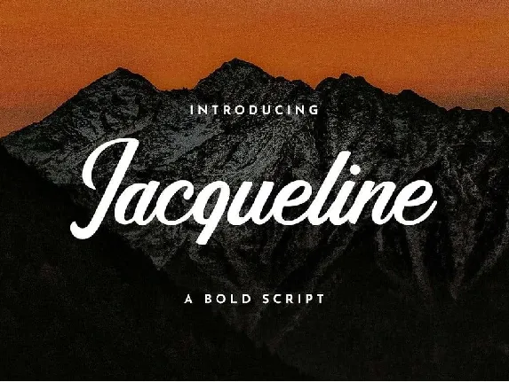 Jaqueline font