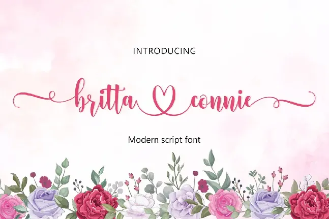 Britta Connie font