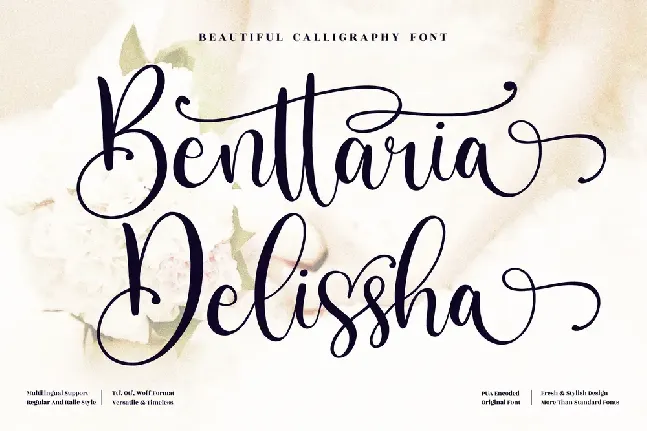 Benttaria Delissha font