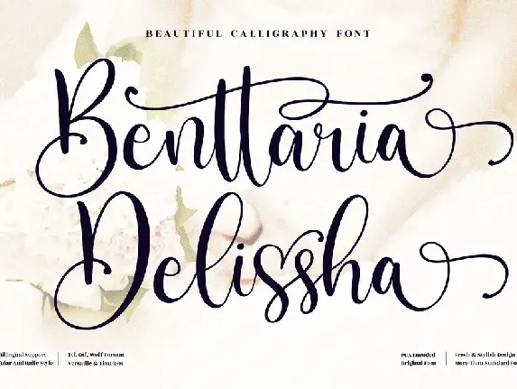 Benttaria Delissha font