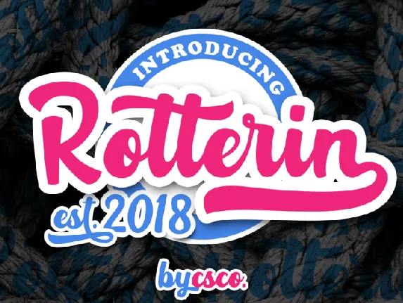 Rotterin font